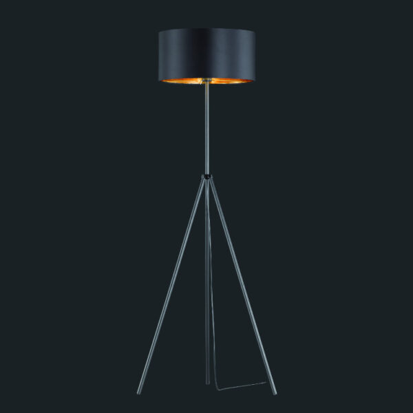 Metalna Podna Lampa DANIEL Black 40x150cm