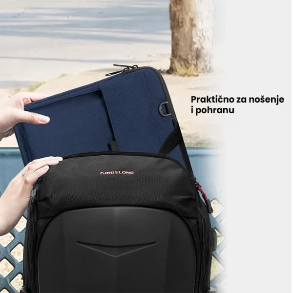 Vodootporna Torba za Laptop KINGSLONG 15,6 Blue - Image 3