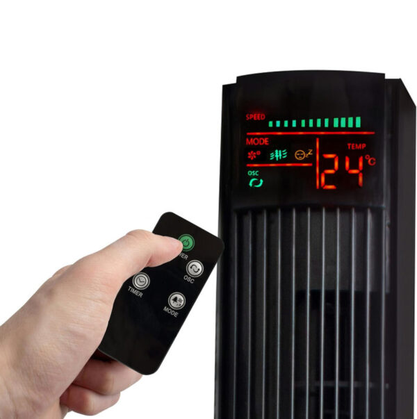 Stupni Ventilator SUNTEC CoolBreeze Black sa Daljinskim - Image 3