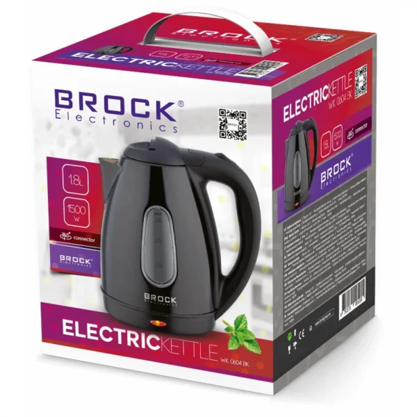 Kuhalo za Vodu BROCK Black 1500W 1.8L - Image 2