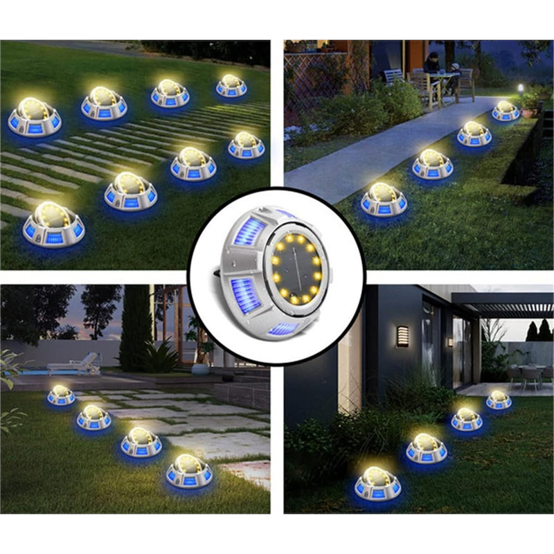 Vrtna Solarna Podna LED Lampa LUMERA 3000K+blue - Image 3