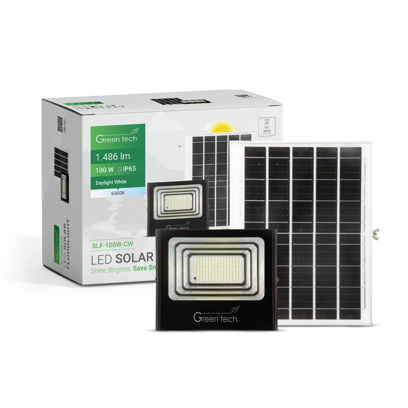 Solarni LED Reflektor GREEN TECH 100W 6500K - Image 2