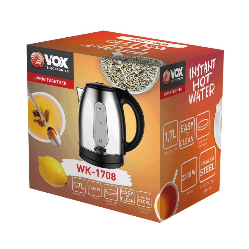 Kuhalo za vodu VOX WK 1708 2200W 1.7L - Image 2