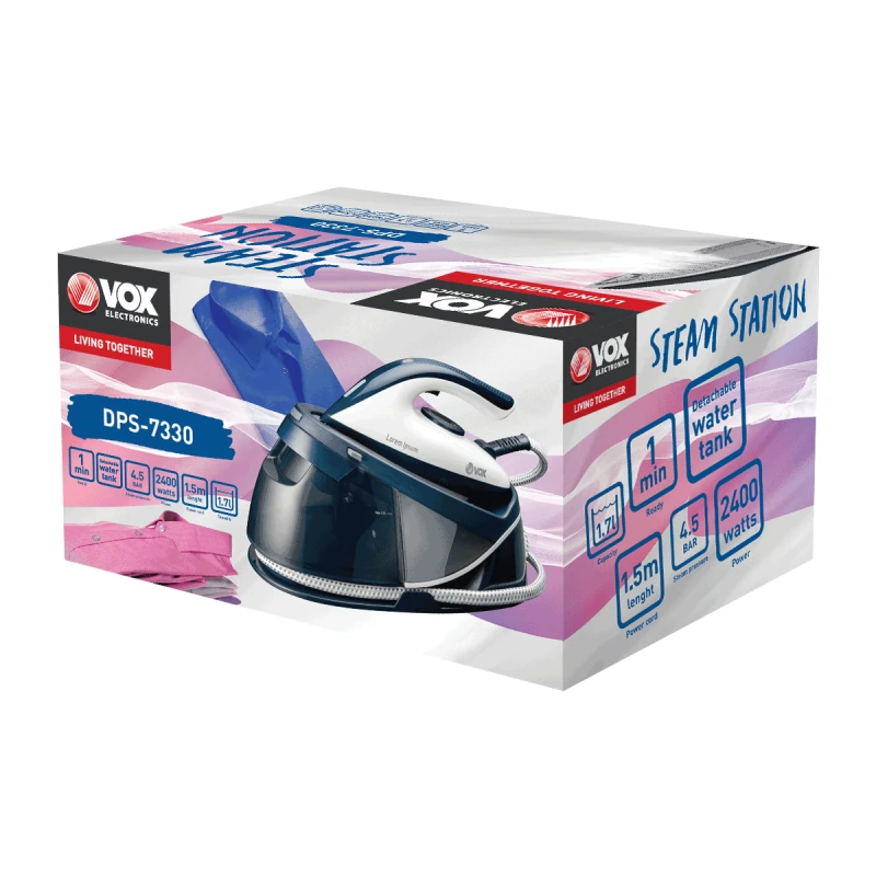 Pegla sa Parnom Stanicom VOX DPS 7330 2400W - Image 2