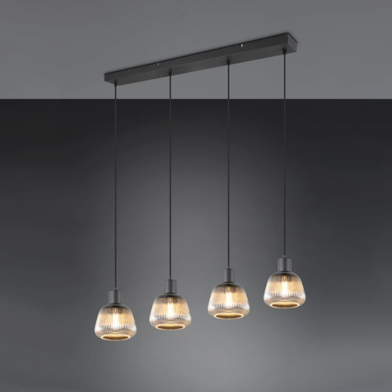 Visilica / Luster TARIFA Black Mat 90x150cm 4xE27