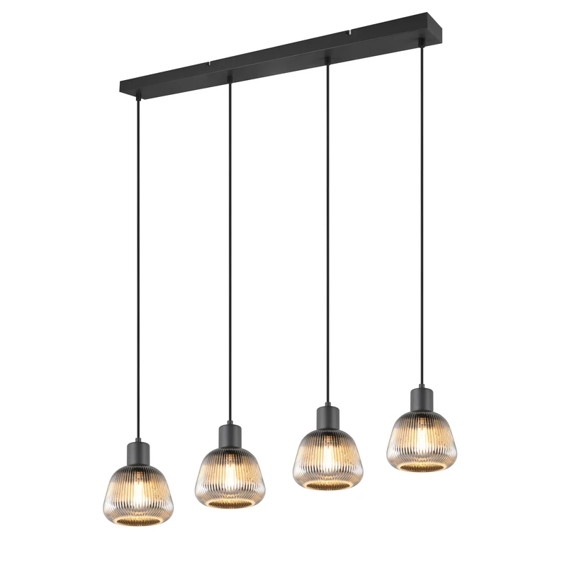 Visilica / Luster TARIFA Black Mat 90x150cm 4xE27 - Image 2