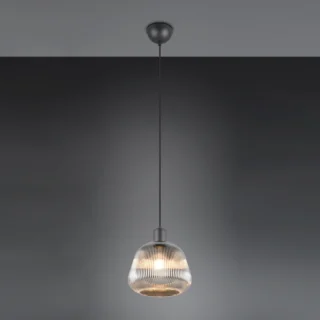 Visilica / Luster TARIFA Black Mat 22x150cm 1xE27