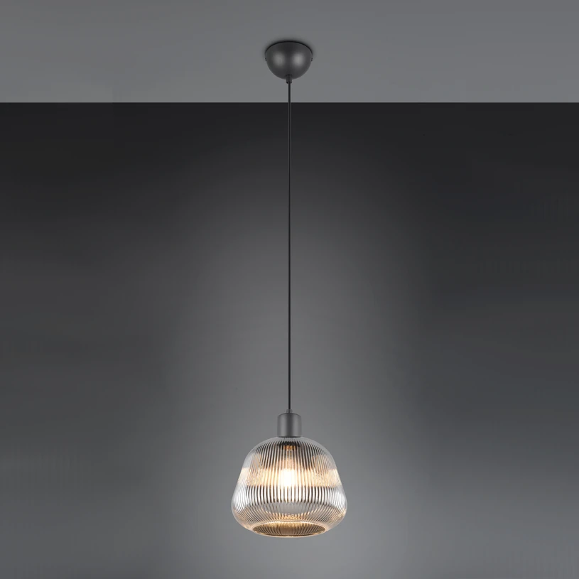 Visilica / Luster TARIFA Black Mat 22x150cm 1xE27