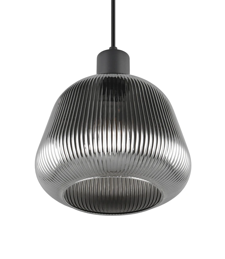 Visilica / Luster TARIFA Black Mat 22x150cm 1xE27 - Image 3