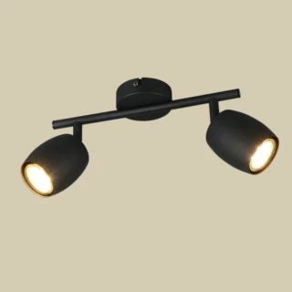 Spot Lampa NANCY Black Mat 2xGU10