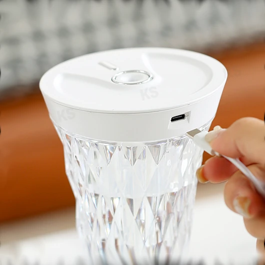 Kristalni Ovlaživač Prostora 2u1 Difuzer Lampa 24cm - Image 2