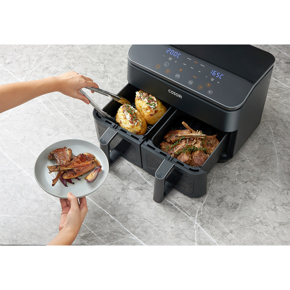 Friteza na vrući zrak COSORI Dual Basket 8.5L Air Fryer 1750W - Image 2