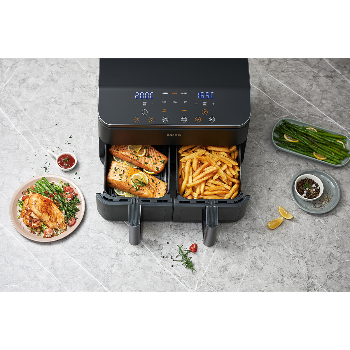 Friteza na vrući zrak COSORI Dual Basket 8.5L Air Fryer 1750W - Image 3